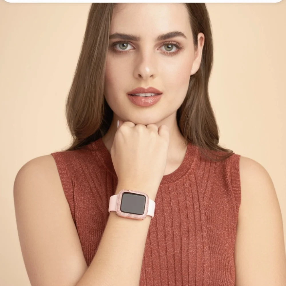 NIB SKY•B Apple Watch Triple Halo Protective Case For Series 1-3 Rose Gold 40mm